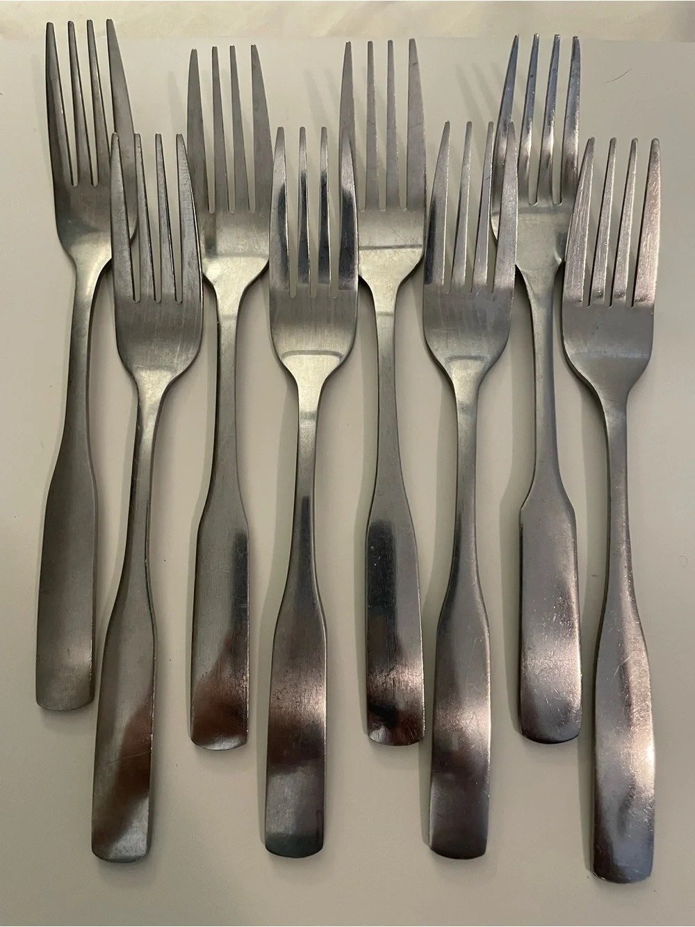 Vintage Superior‎ Stainless Newbriton Dinner Forks Set Of 8